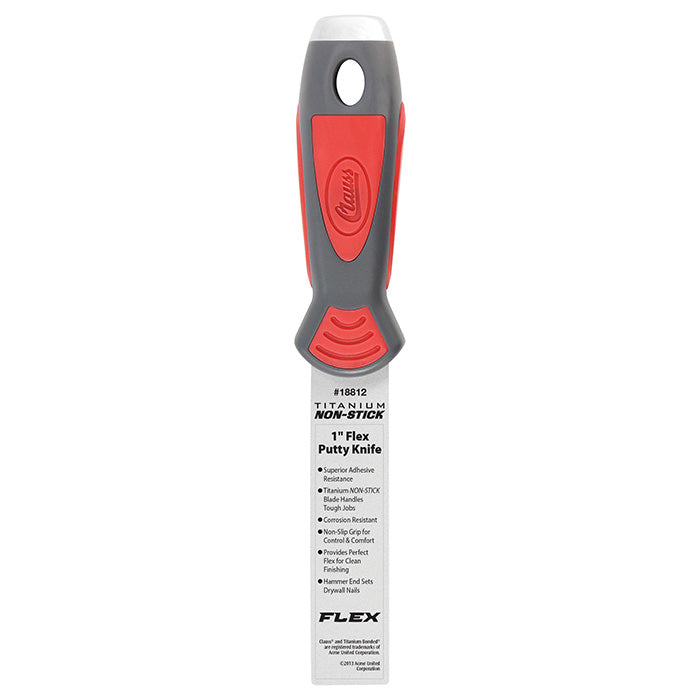 Clauss 1’’ Titanium Non-Stick Flex Putty Knife - 18812 - Hardware & Industrial Cutting