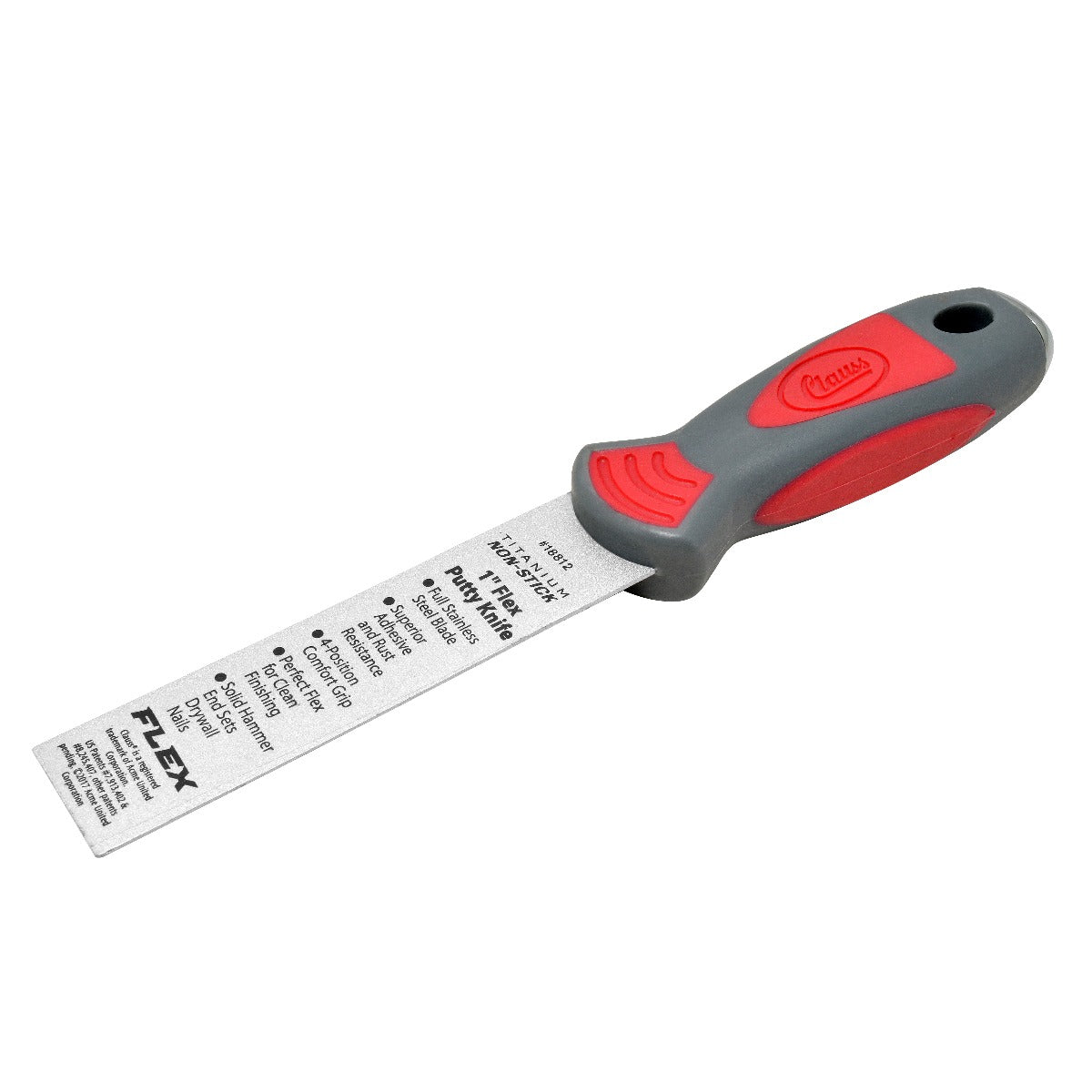Clauss 1’’ Titanium Non-Stick Flex Putty Knife - 18812 - Hardware & Industrial Cutting