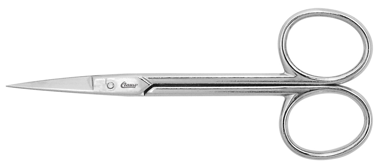 Clauss 4.25’’ Scissor - Short Straight Blades Needle-Sharp Points - 12100 - Available for Purchase