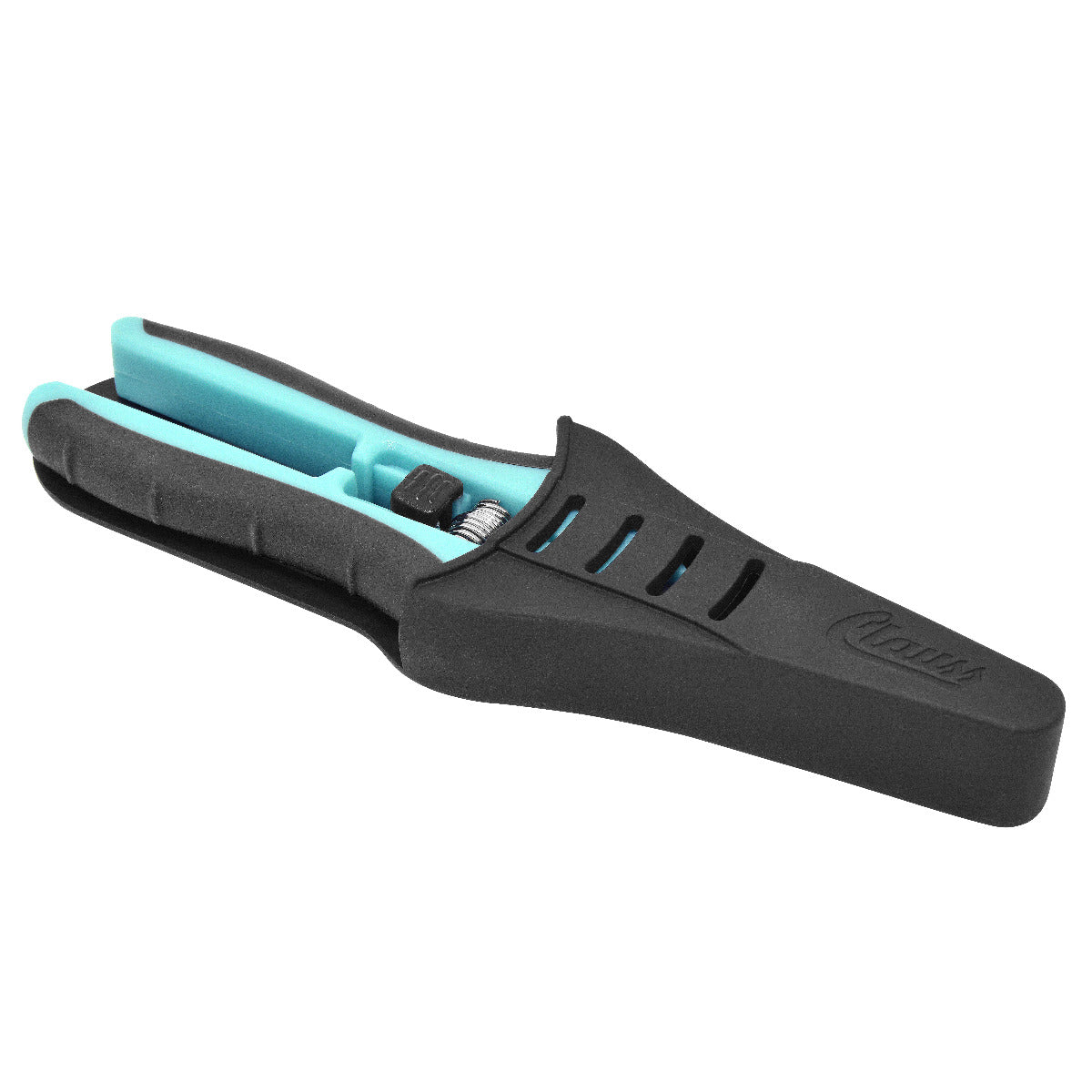 Clauss 6.75” Hydro Straight Titanium Bonded Non-Stick Spring-Assist Snips Blue - Hydroponic