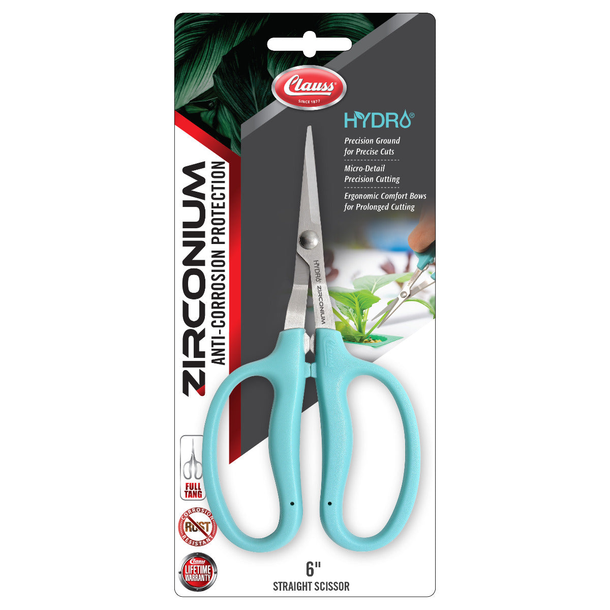 Clauss 6’’ Hydro Straight Flex Bow Trimmers Blue - Hydroponic
