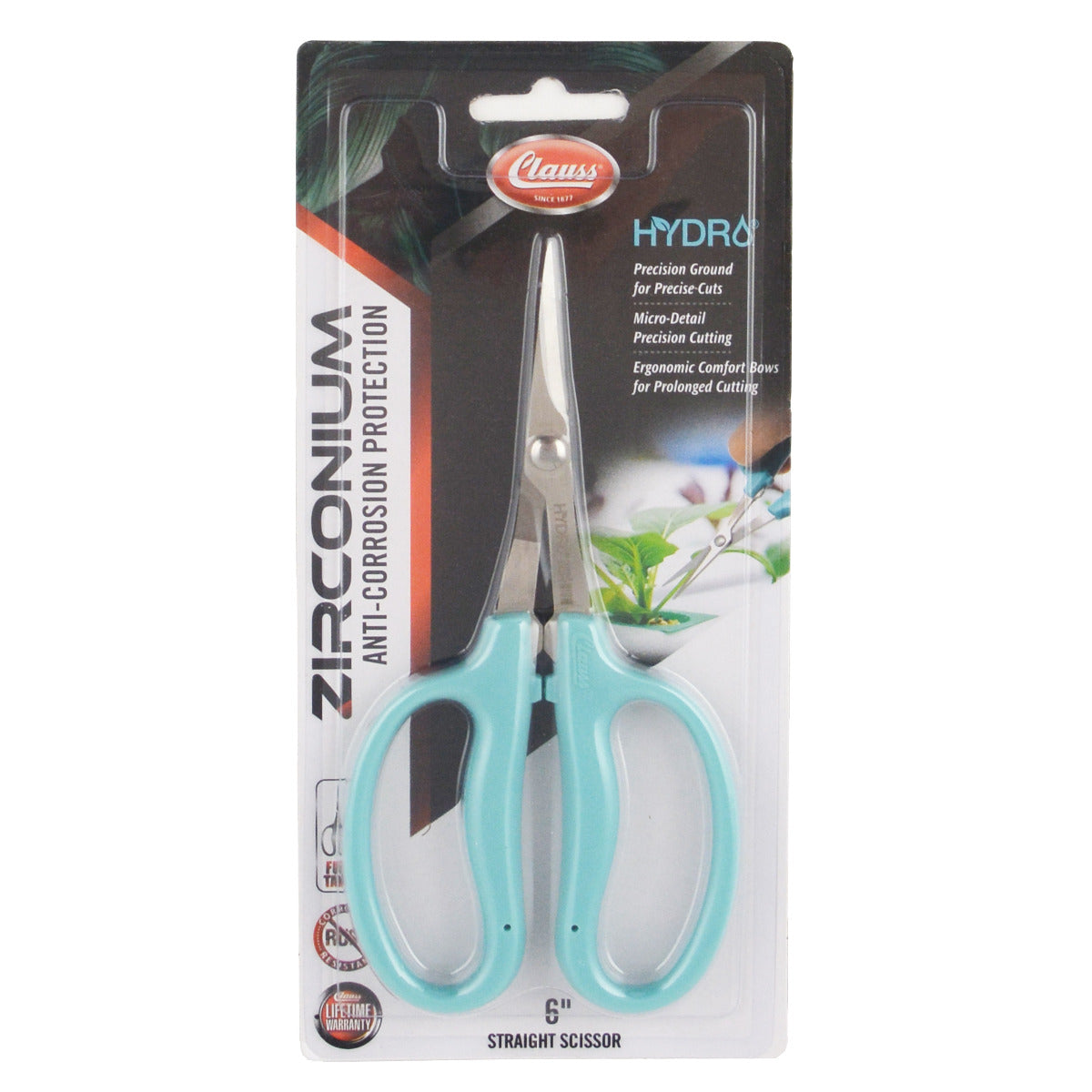 Clauss 6’’ Hydro Straight Flex Bow Trimmers Blue - Hydroponic
