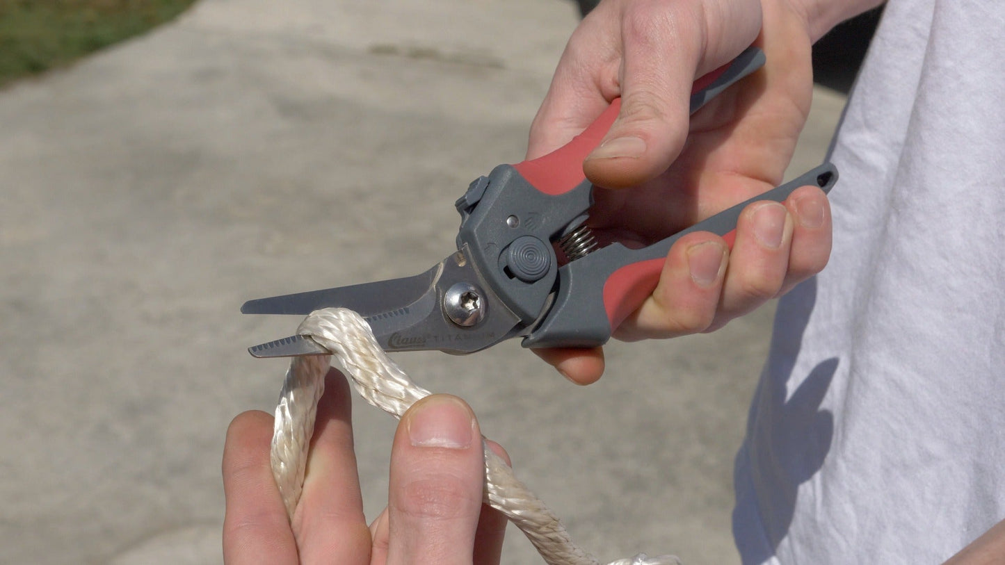 Clauss 8’’ Titanium Bonded Spring-Assist Bent Snip - Available for Purchase