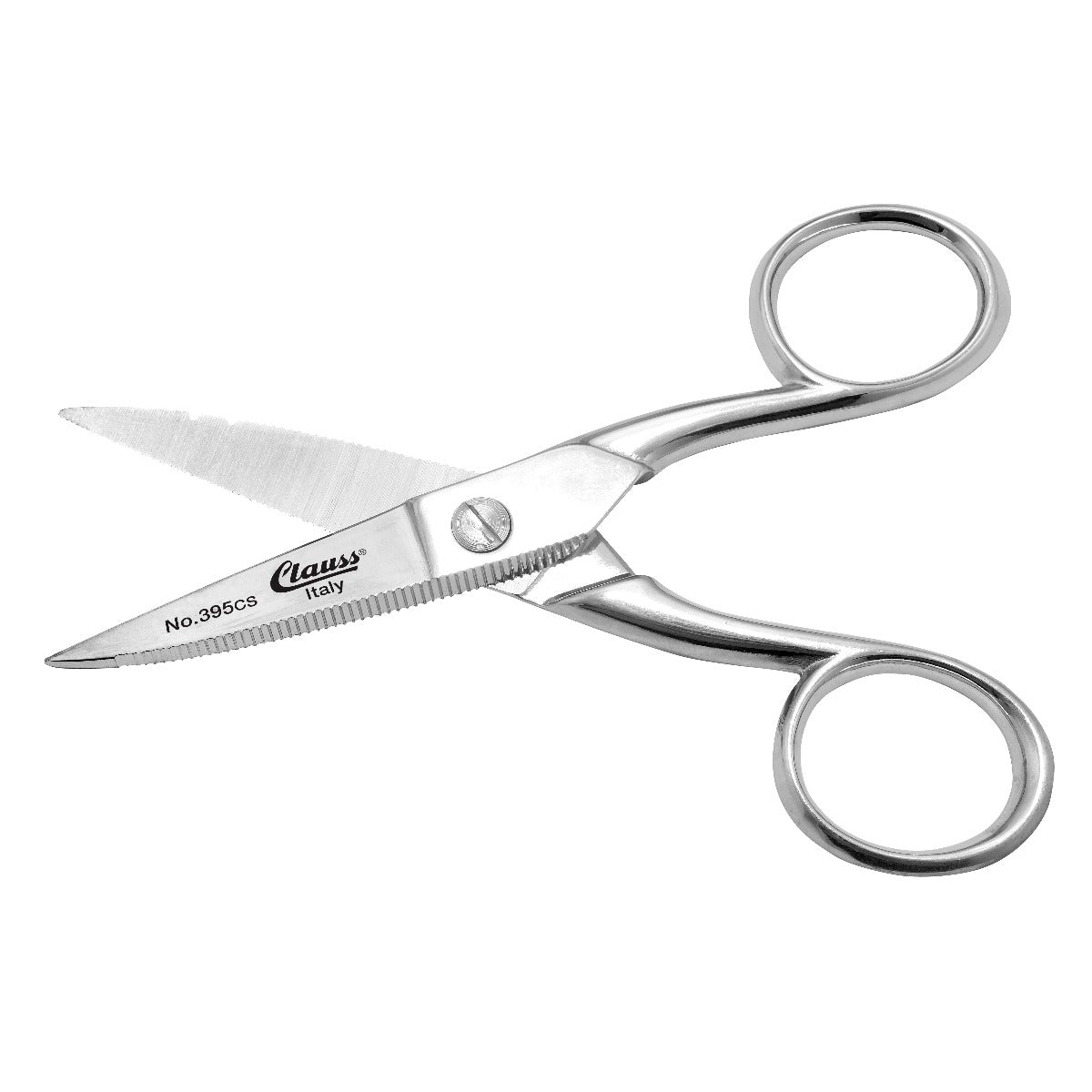 Clauss 5’’ Straight Scissor - Electrician’s Serrated Wire Cutting Notch