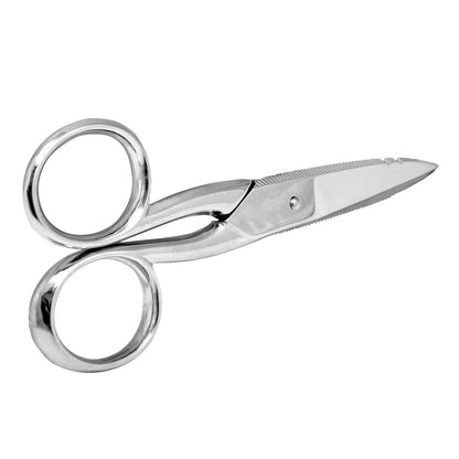 Clauss 5’’ Straight Scissor - Electrician’s Serrated Wire Cutting Notch - 12710 - Available for Purchase