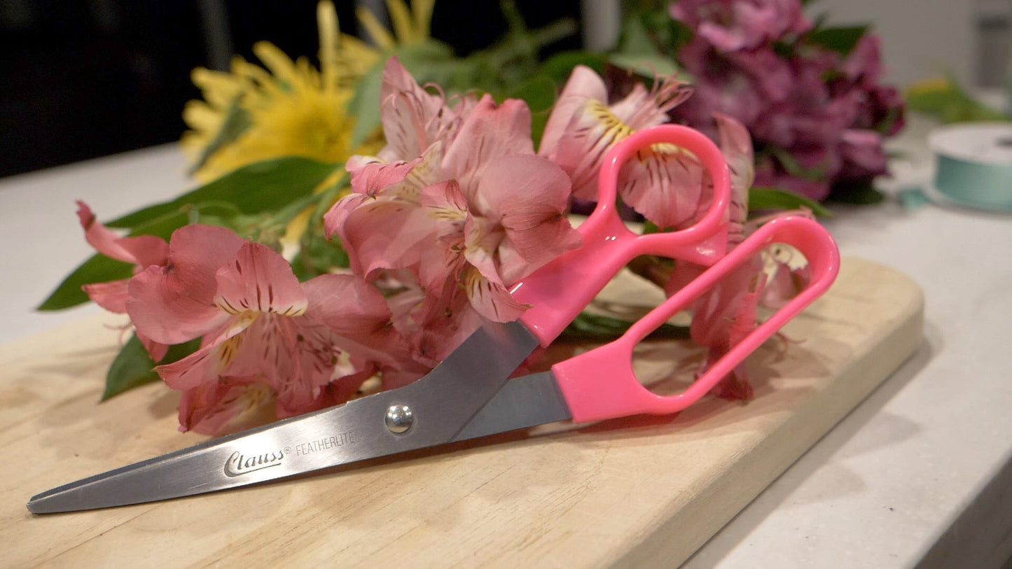 Clauss 8.5’’ Featherlite Bent Shear - Pink