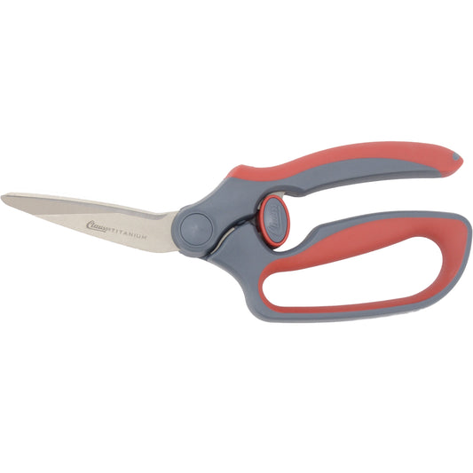 Clauss 8.5’’ Titanium Heavy Duty Bent Finger Loop Snips - 1 20478 - Hardware & Industrial Cutting