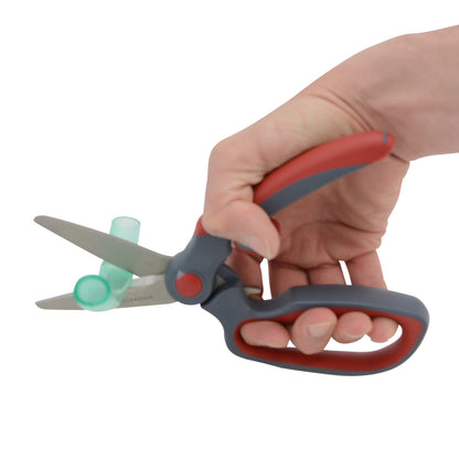 Clauss 8.5’’ Titanium Heavy Duty Bent Finger Loop Snips - Hardware & Industrial Cutting