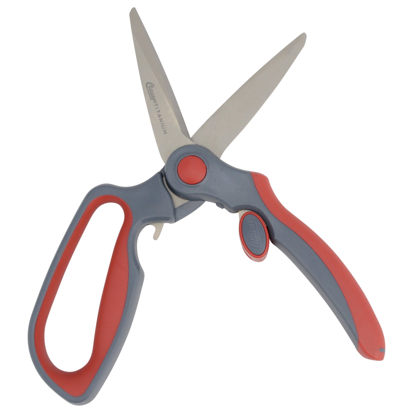 Clauss 8.5’’ Titanium Heavy Duty Bent Finger Loop Snips - Hardware & Industrial Cutting