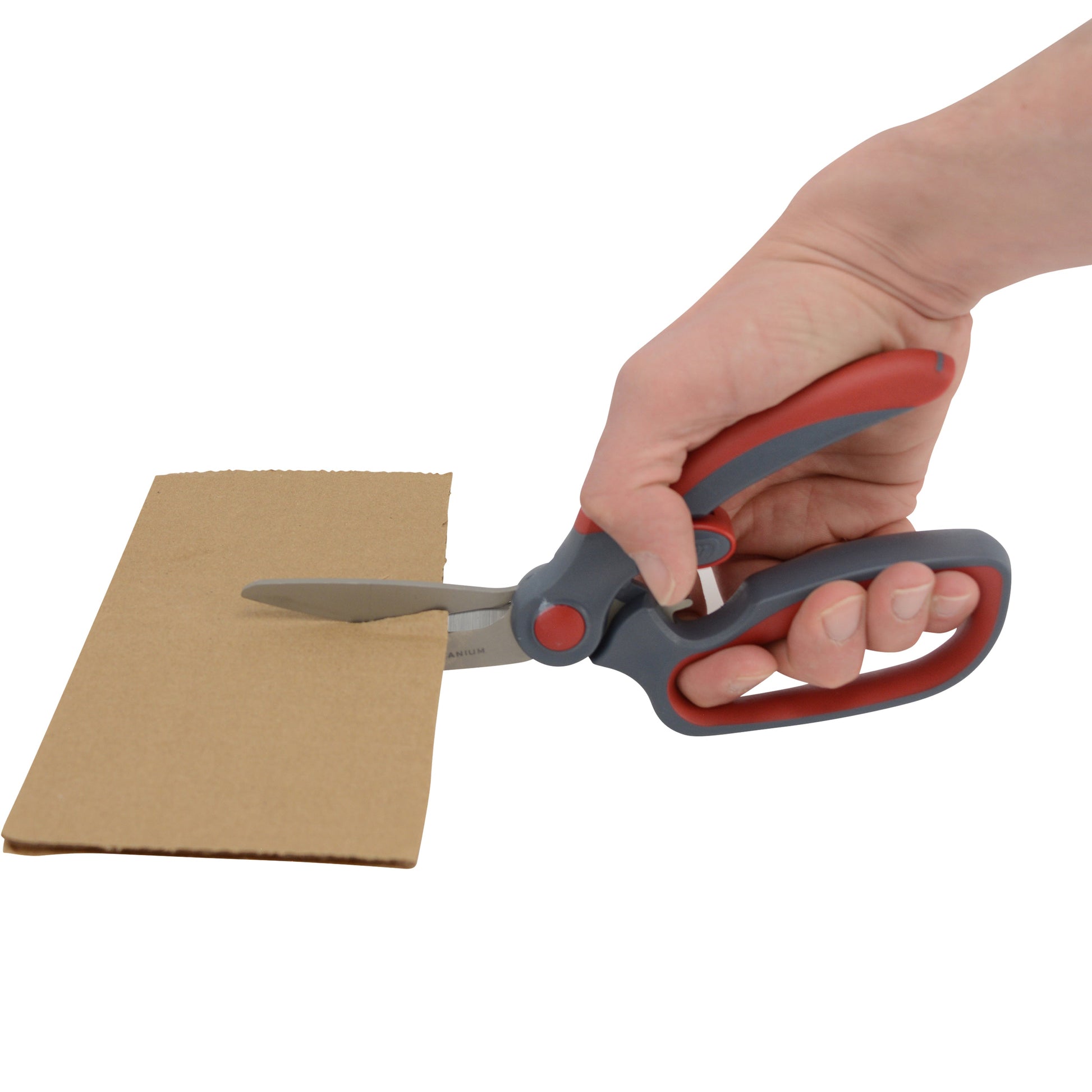 Clauss 8.5’’ Titanium Heavy Duty Bent Finger Loop Snips - Hardware & Industrial Cutting