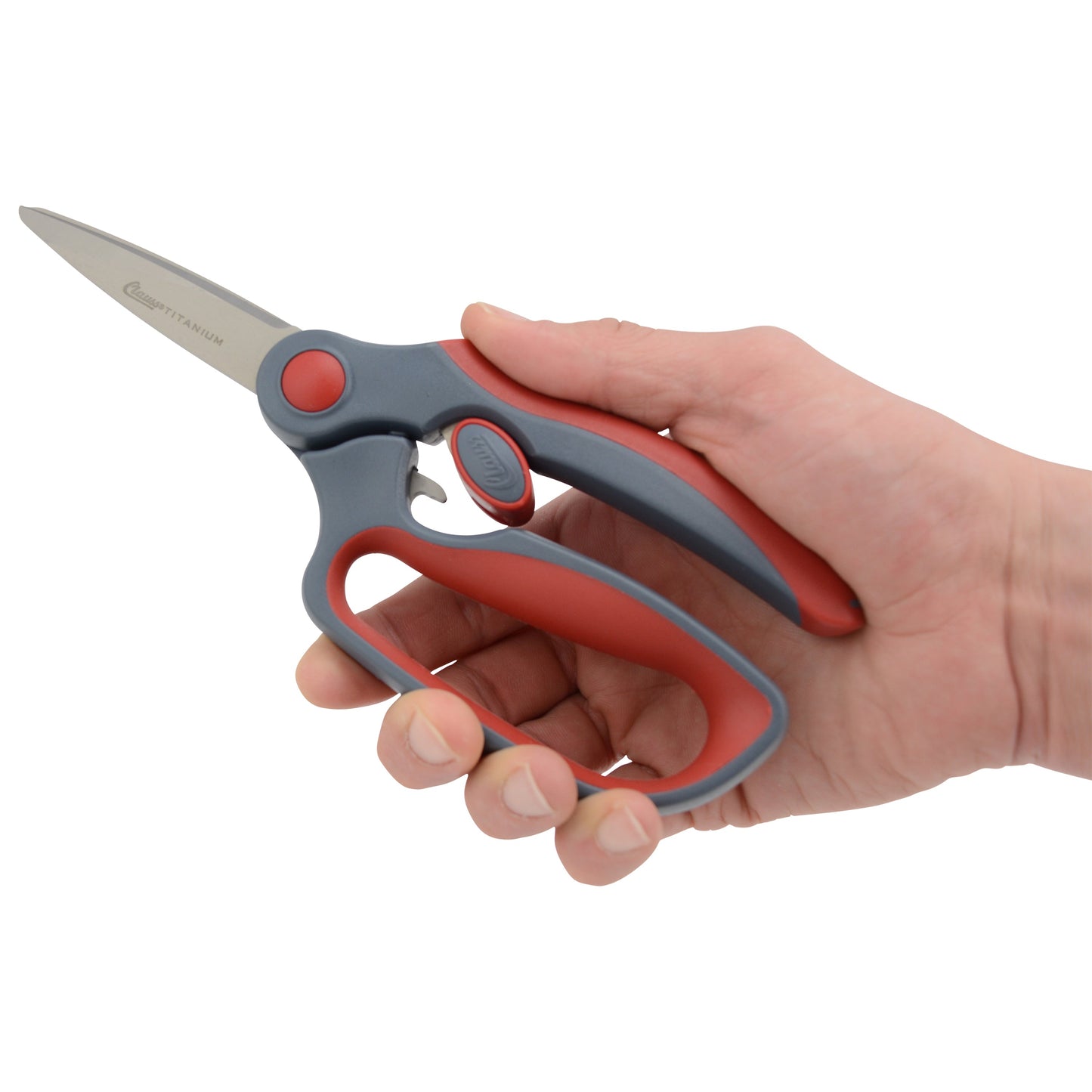 Clauss 8.5’’ Titanium Heavy Duty Straight Finger Loop Snips - Hardware & Industrial Cutting