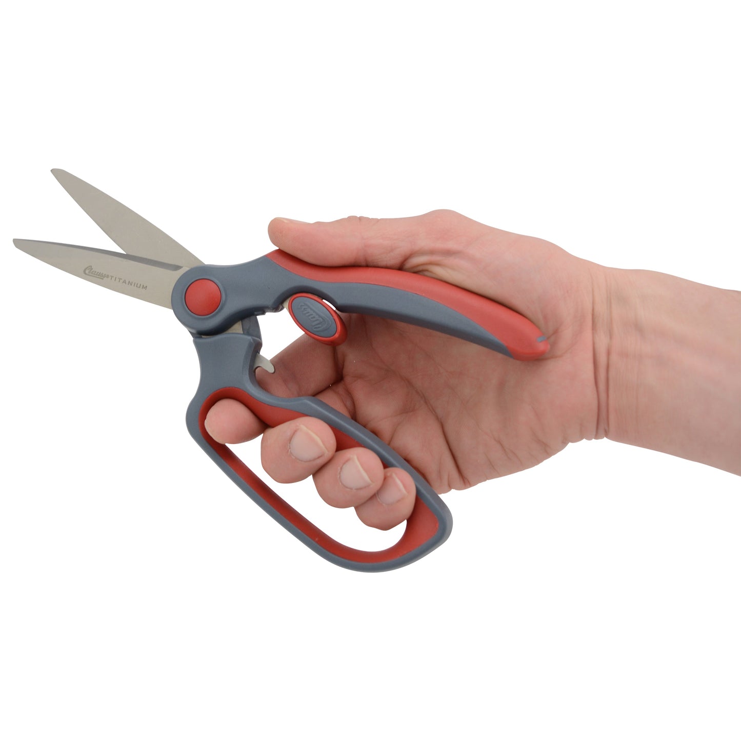 Clauss 8.5’’ Titanium Heavy Duty Straight Finger Loop Snips - Hardware & Industrial Cutting