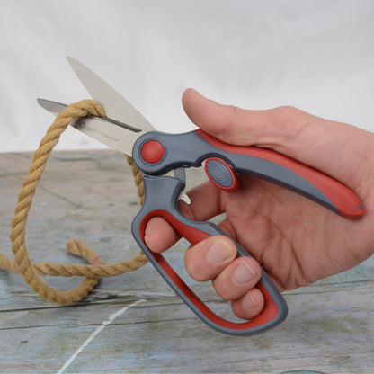 Clauss 8.5’’ Titanium Heavy Duty Straight Finger Loop Snips - Hardware & Industrial Cutting