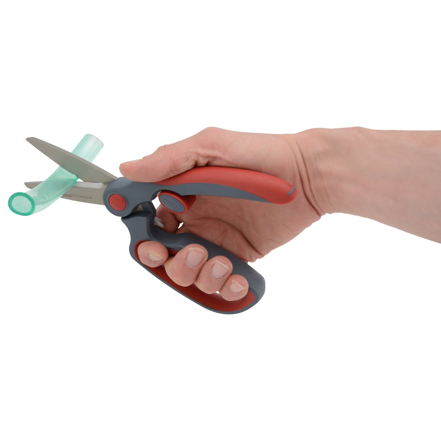 Clauss 8.5’’ Titanium Heavy Duty Straight Finger Loop Snips - Hardware & Industrial Cutting
