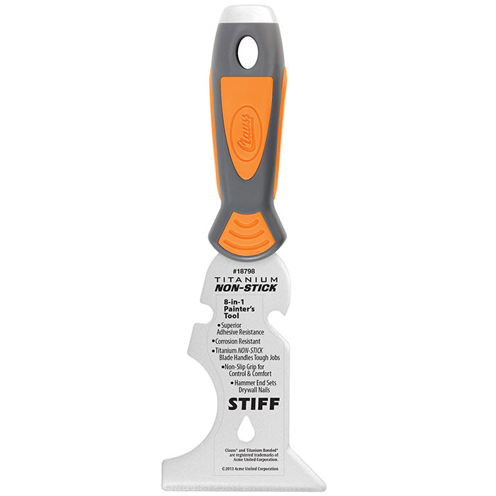 Clauss 8-in-1 Titanium Non-Stick Stiff Painter’s Tool - 18798 - Hardware & Industrial Cutting