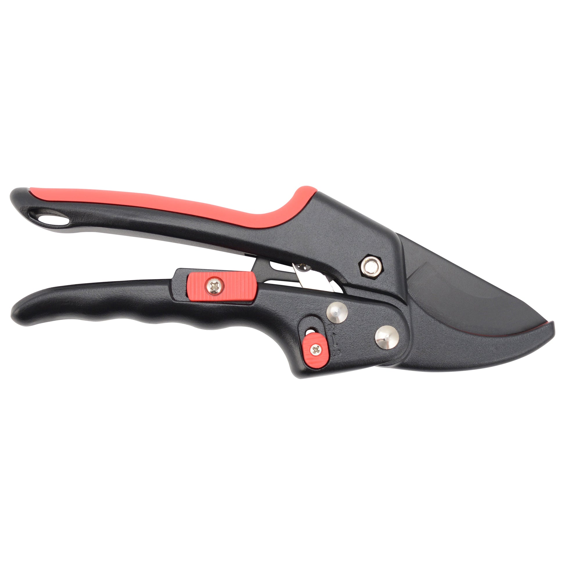 Clauss 8’’ Ratchet Action Pruner Red - Floral and Lawn & Garden