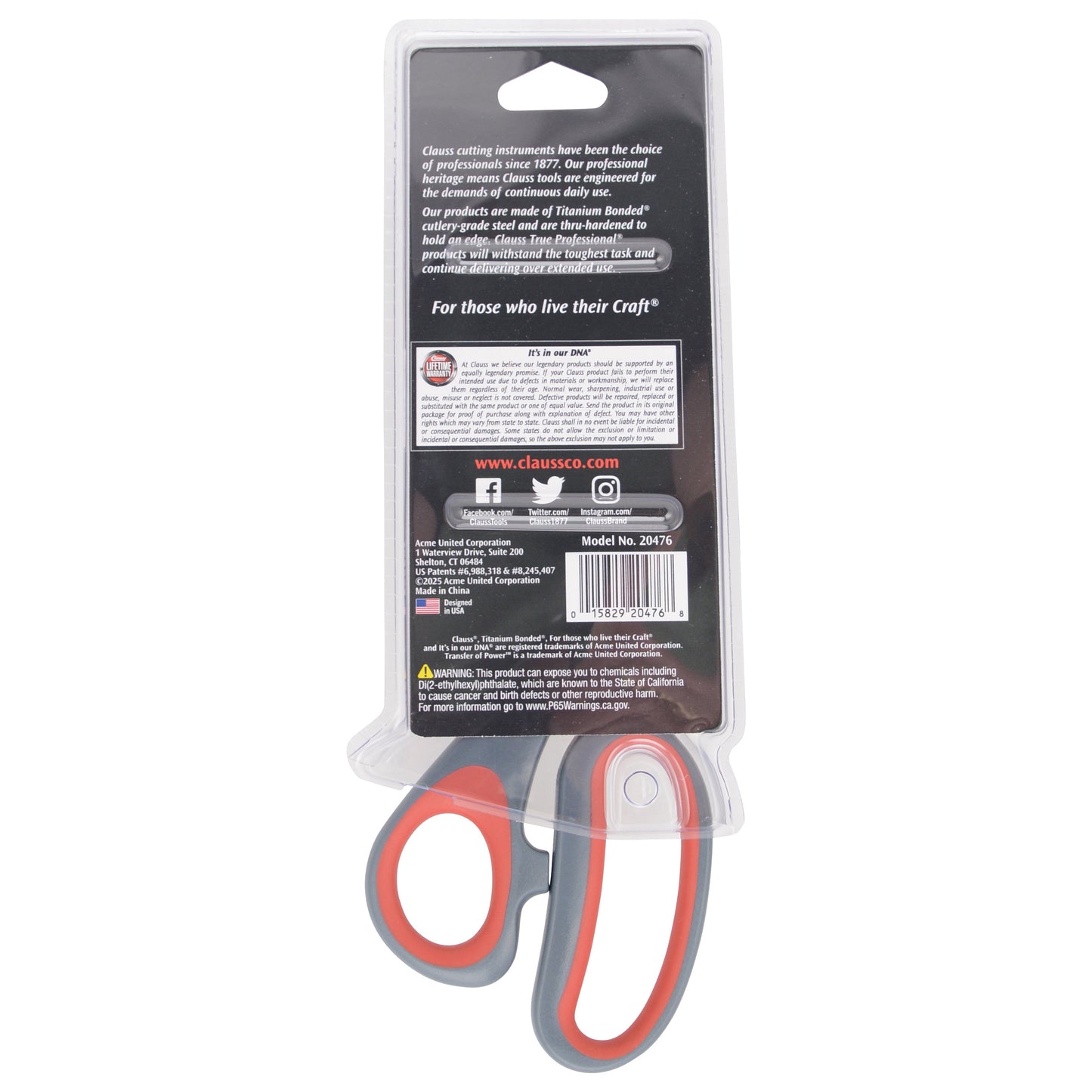 Clauss 8’’ Titanium Bearing Pivot Scissors - Shears Cutters