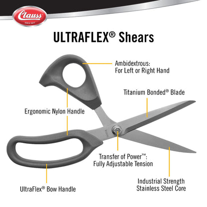 Clauss 9’’ Ti Ultraflex Bent Shear