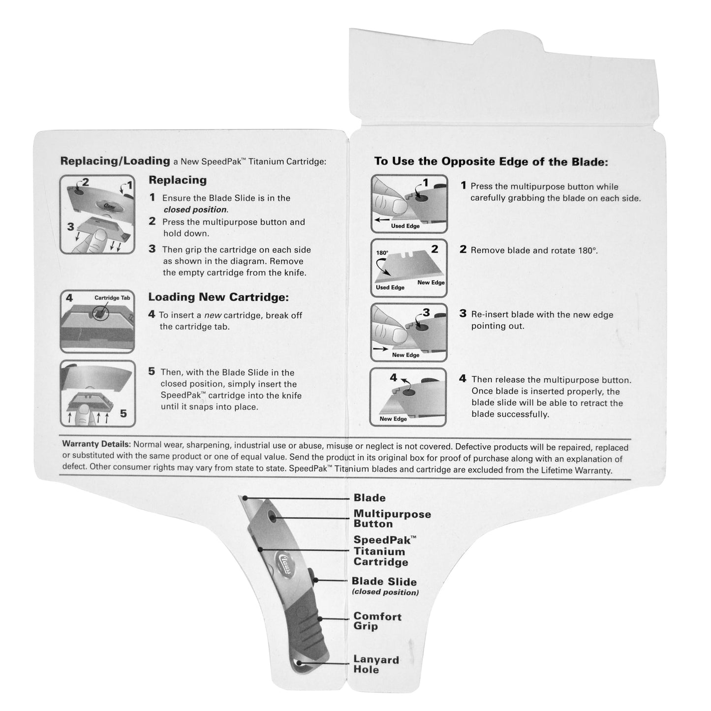 Clauss SpeedPak Ti Utility Knife